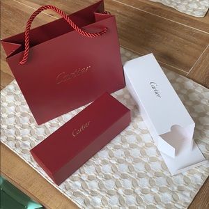 Authentic Cartier Shopping Bag and Case